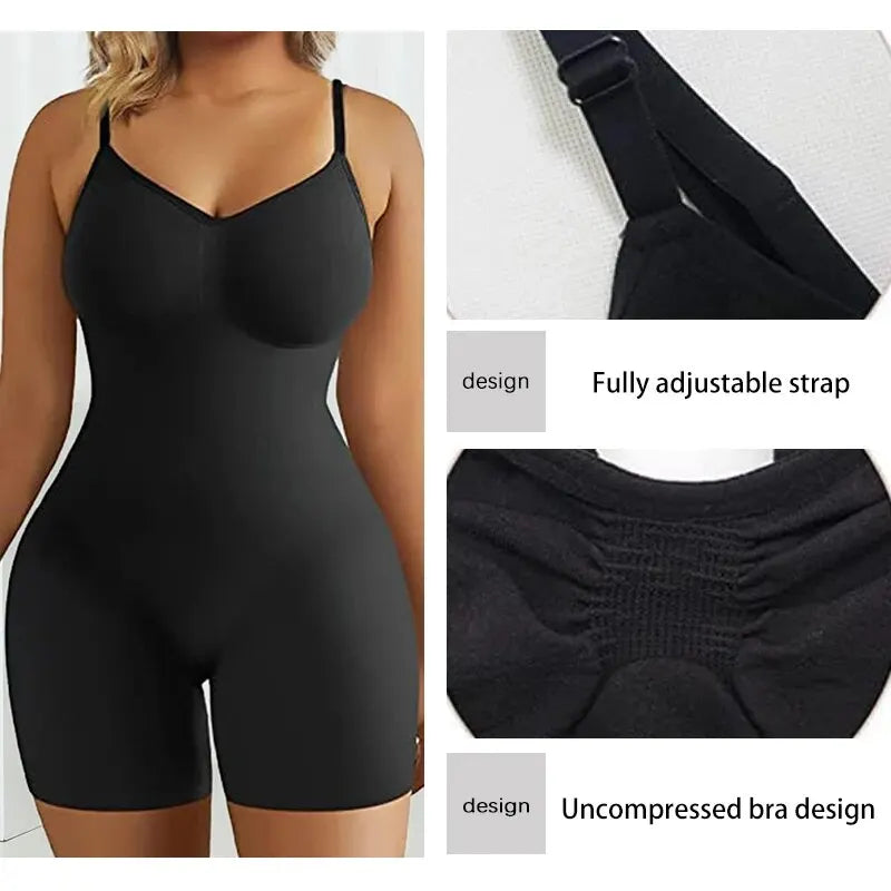Seamless High-Waist Shaping Bodysuit