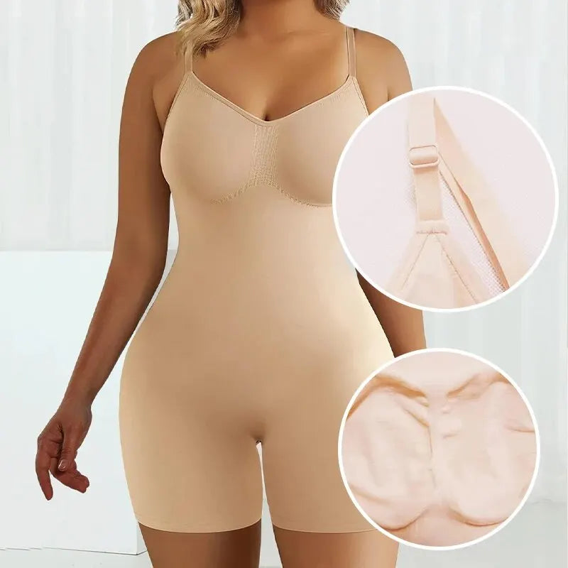 Seamless High-Waist Shaping Bodysuit