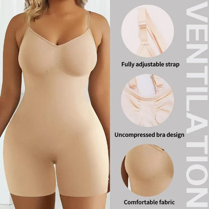 Seamless High-Waist Shaping Bodysuit