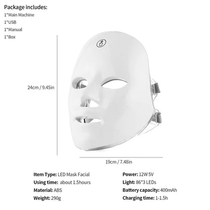 7-Color LED Beauty Mask